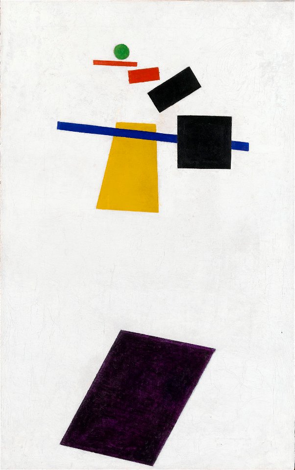 Suprematism. Soccer Player in the Fourth Dimension