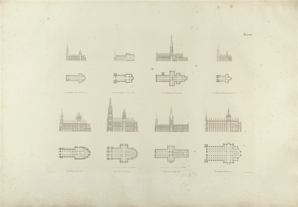 Sulpiz Boisserée, Ansichten, Risse und einzelne Theile des Doms von Köln, Tafel 17