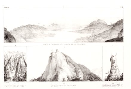 Suite du panorama de la baie de Rio de Janeiro (4), da Coleção Brasiliana Iconográfica