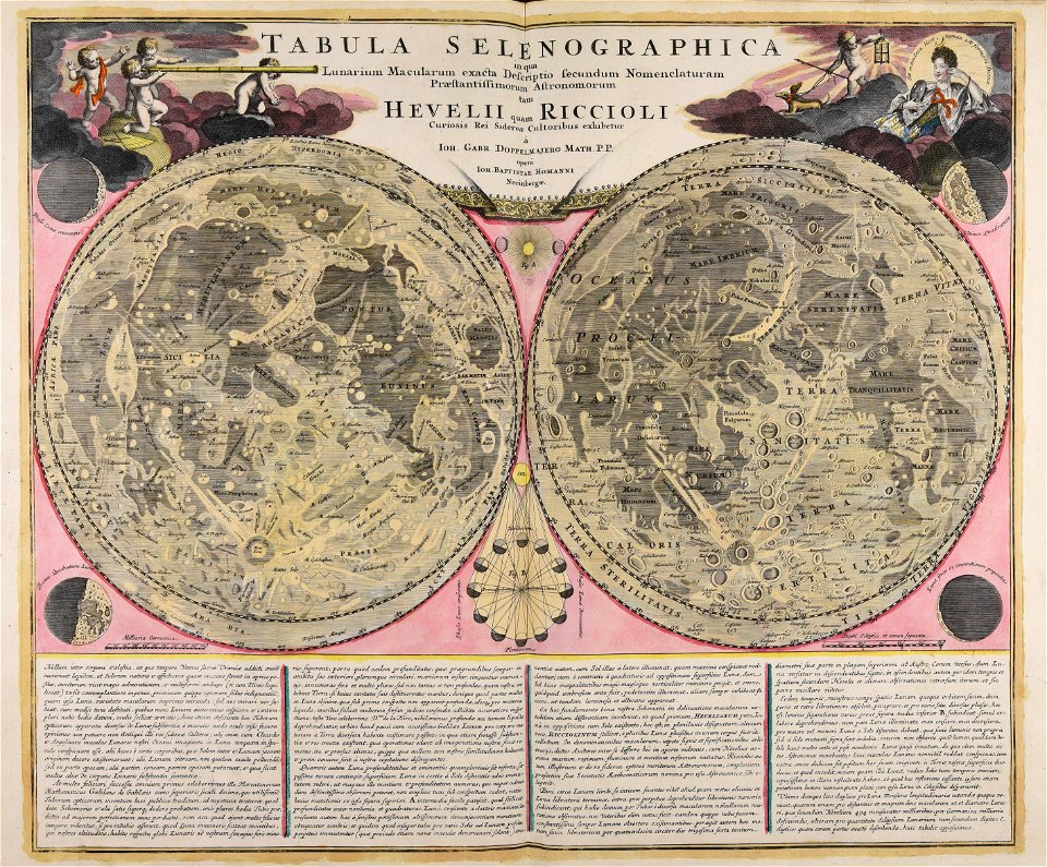 Tabula selenographica in qua Lunarium macularum exacta descriptio secundum nomenclaturam praestantissimorum... - CBT 5870731