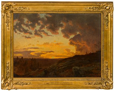Sunset. Sketch (Edvard Bergh) - Nationalmuseum - 19253