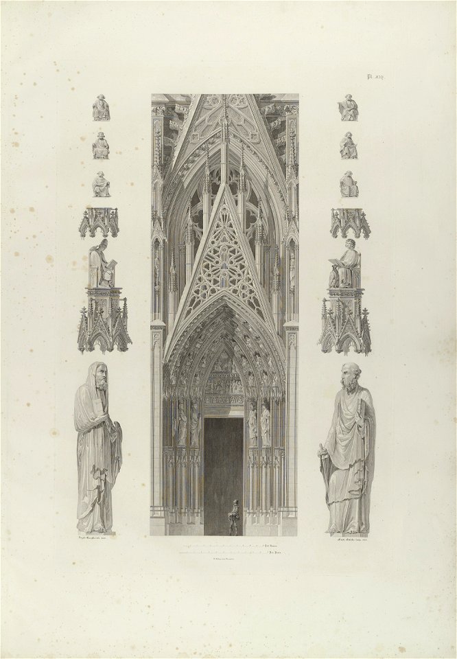Sulpiz Boisserée, Ansichten, Risse und einzelne Theile des Doms von Köln, Tafel 13