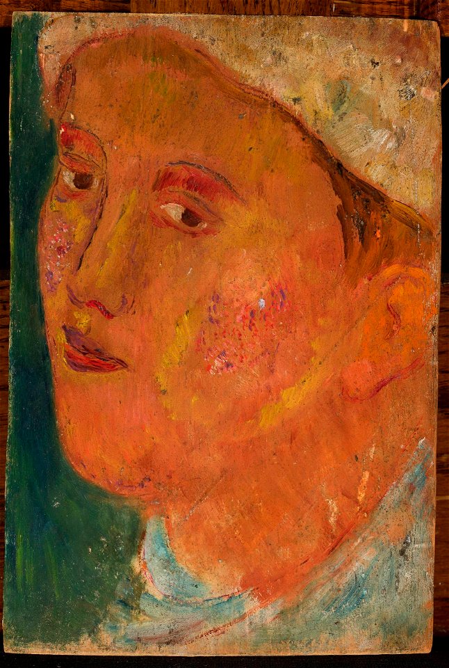Tadeusz Makowski - Head of a girl in a hat - MPW 2543 MNW - National Museum in Warsaw