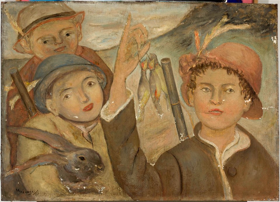 Tadeusz Makowski - Hunting game - MPW 3194 MNW - National Museum in Warsaw