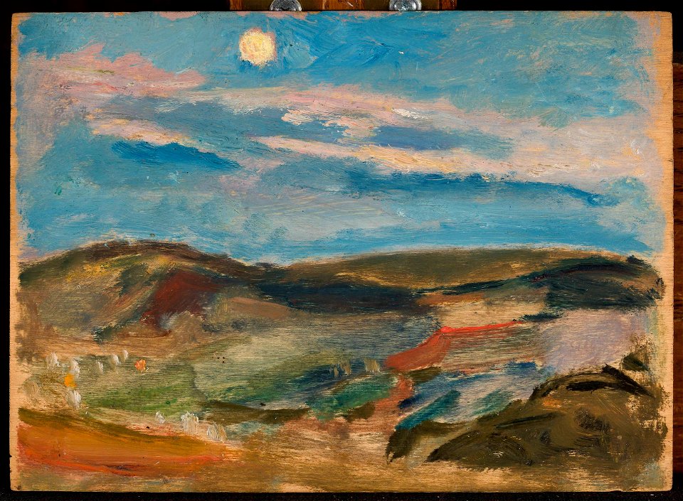 Tadeusz Makowski - Moonlit hill - MPW 2497 MNW - National Museum in Warsaw