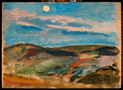 Tadeusz Makowski - Moonlit hill - MPW 2497 MNW - National Museum in Warsaw