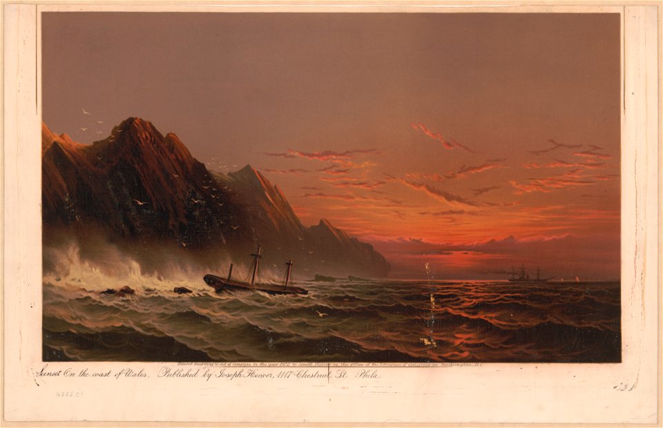Sunset on the coast of Wales LCCN2004669677