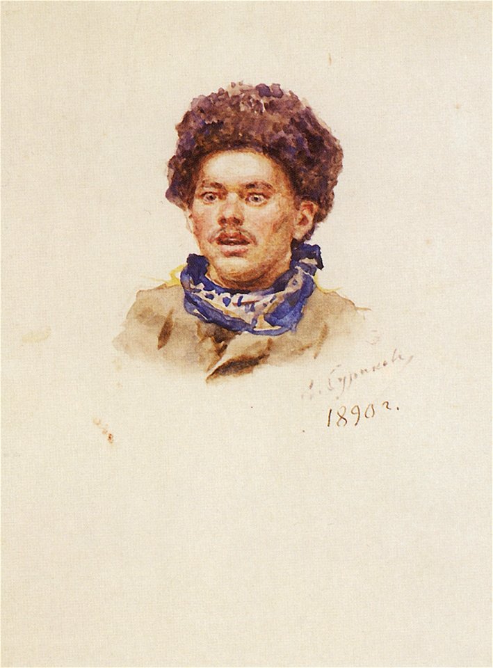 Surikov Portrait of Alexander Nikolaevich Pestunov 1890 gtg