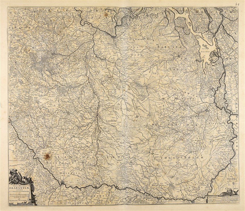 Tabula ducatus Brabantiae continens Marchionatum sacri imperii et Dominium Mechliniense - CBT 6606124