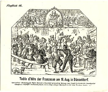 Table d'hote der Franzosen am 18 Aug in Düsseldorf (BM 1871,1209.4525)