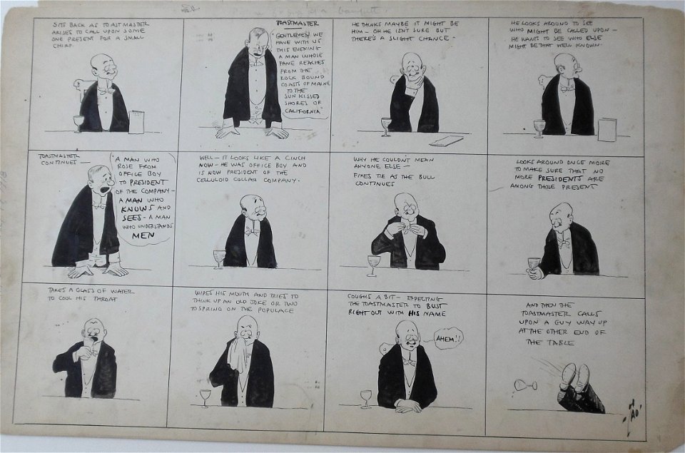 Tad Dorgan comic about public speaking