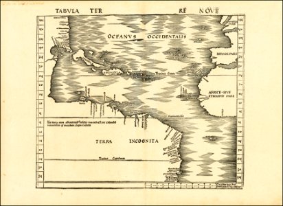 Tabula Terre Nove by Martin Waldseemüller