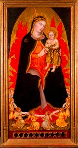 Taddeo di Bartolo - The Virgin and Child with Angels - 1965.2 - Fogg Museum. Free illustration for personal and commercial use.