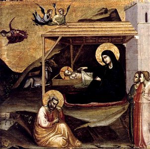 Taddeo Gaddi - Nativity - WGA08390. Free illustration for personal and commercial use.