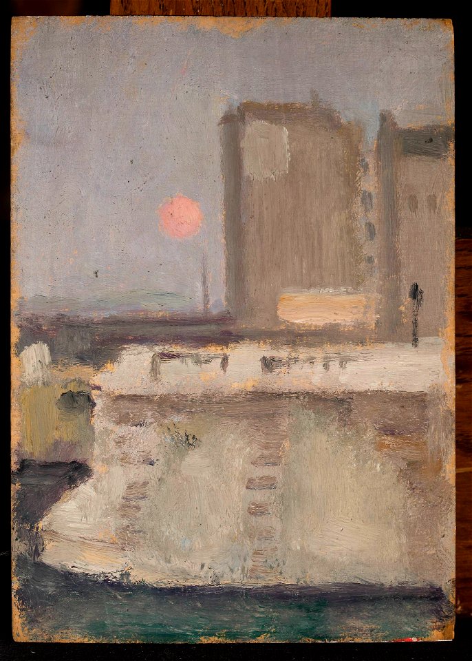 Tadeusz Makowski - Fragment of a city in a fog - MPW 2513 MNW - National Museum in Warsaw