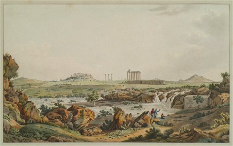 Temple of Jupiter Olympios and river Ilissos - Dodwell Edward - 1819