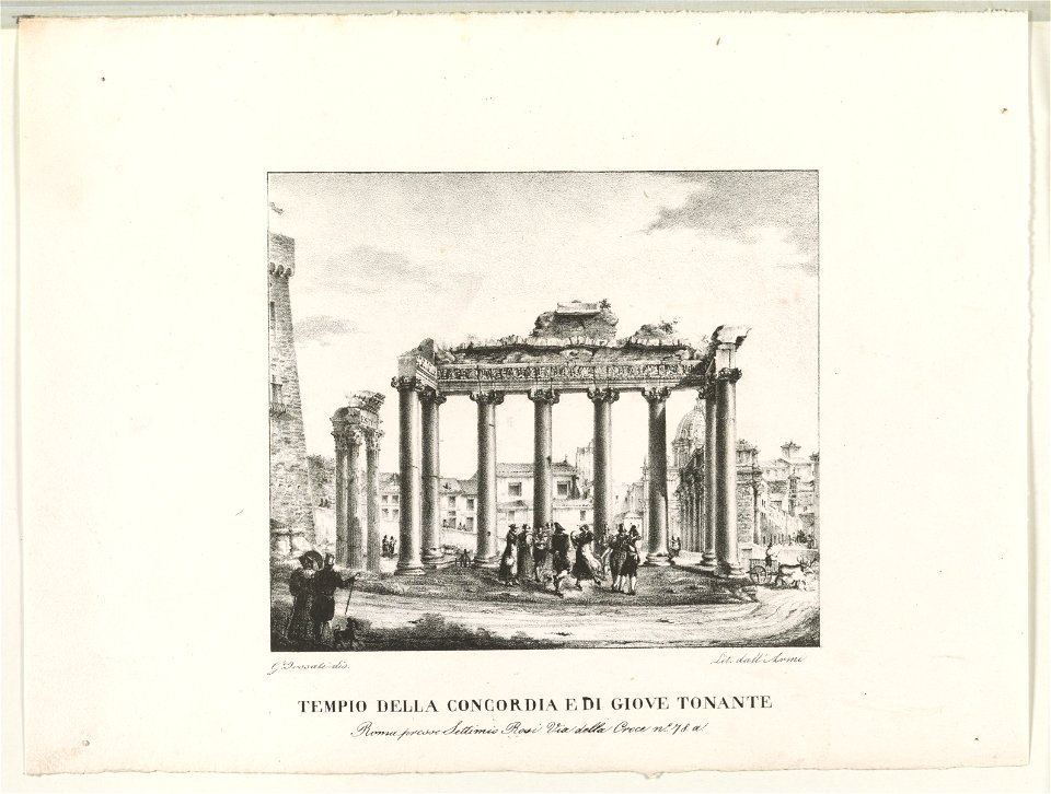 Tempio della concordia e di giove tonante LCCN2003679883