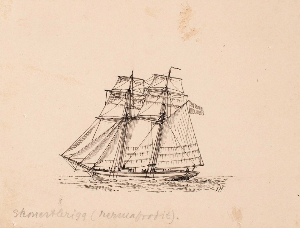 Teckning - Sjöhistoriska museet - SB 1444