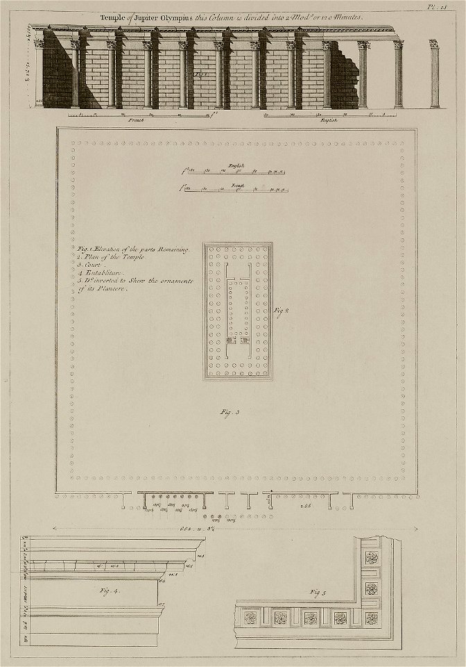 Temple of Jupiter Olympius - Sayer Robert - 1759