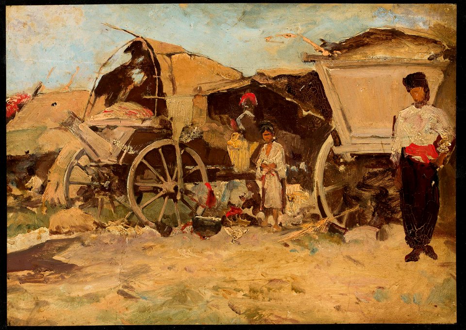 Tadeusz Ajdukiewicz - Marketplace in Dobruja - MP 1948 MNW - National Museum in Warsaw