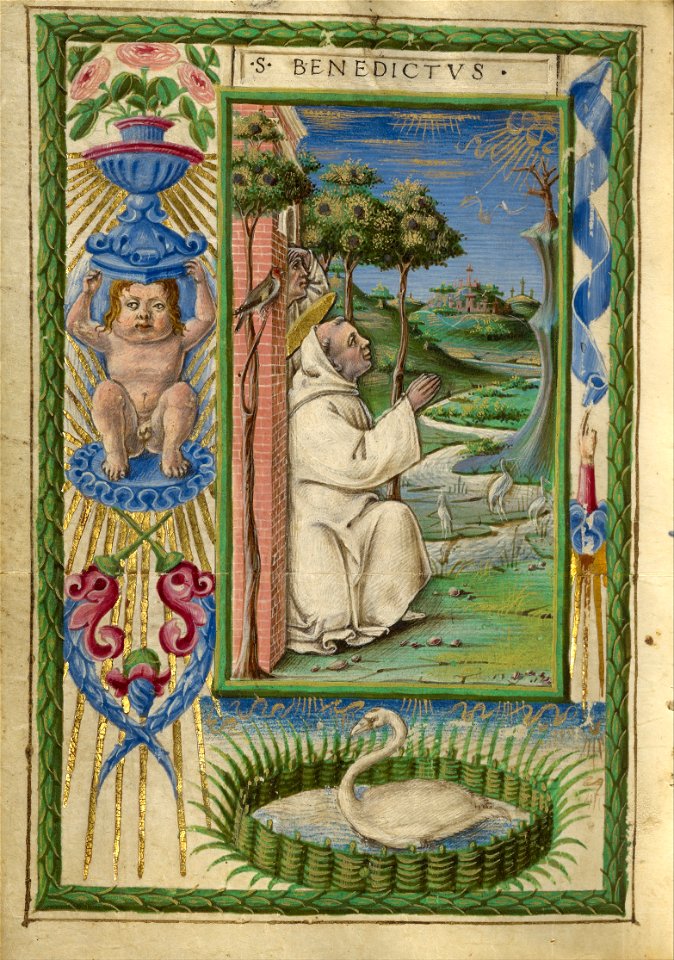 Taddeo Crivelli (Italian, died about 1479, active about 1451 - 1479) - Saint Benedict in Prayer - Google Art Project