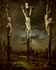 David Teniers (I) - Calvary. Free illustration for personal and commercial use.