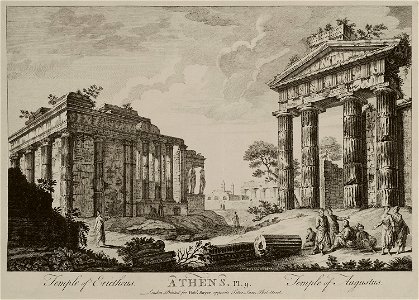 Temple of Erictheus Athens Temple of Augustus - Sayer Robert - 1759