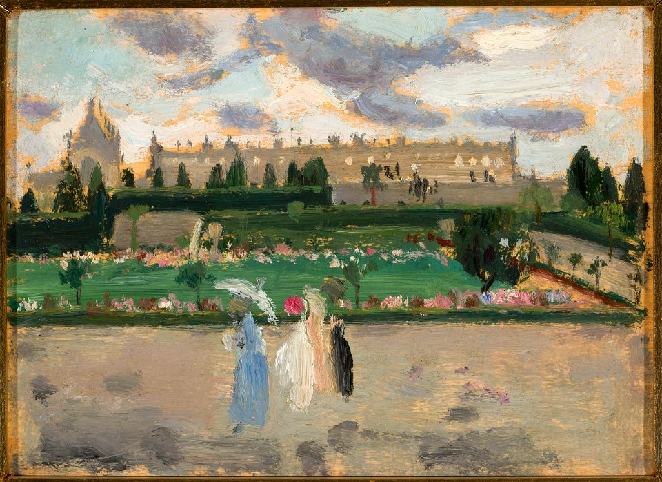 Tadeusz Makowski - Pejzaż miejski (Esplanade des Invalides) - MPW 2493 MNW - National Museum in Warsaw