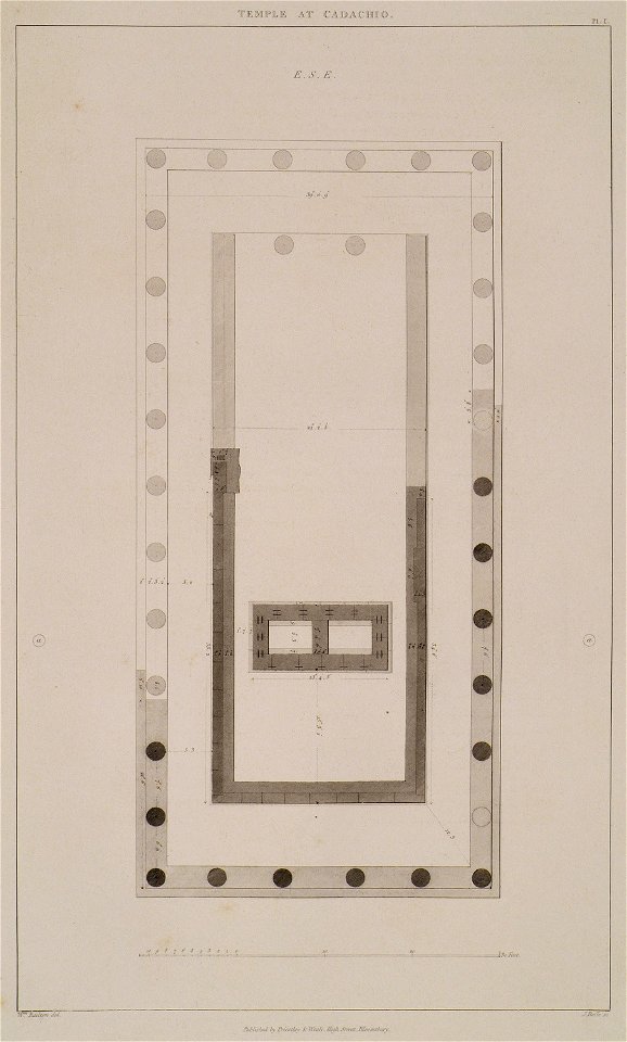 Temple at Cadachio Ground part of the Temple a - Cockerell Charles Robert Kinnard William Donaldsonthomas Leverton Jenkins William Railton William - 1830