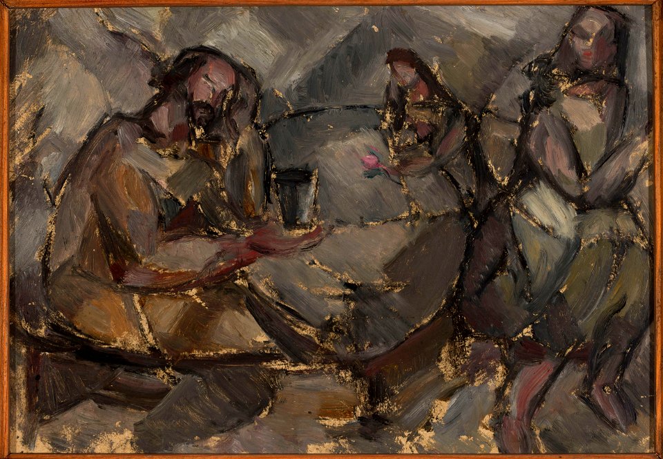 Tadeusz Makowski - In a wine bar - MPW 2674 MNW - National Museum in Warsaw