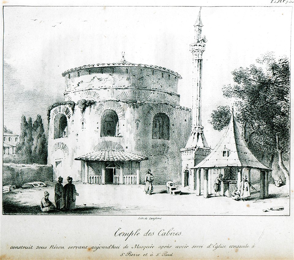 Temple des Cabines, construit sous Néron servant aujourd'hui de mosquée après avoir servi d'eglise consacrée à St P - CousinÉry Esprit Marie - 1831