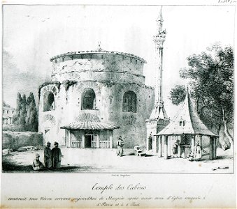Temple des Cabines, construit sous Néron servant aujourd'hui de mosquée après avoir servi d'eglise consacrée à St P - CousinÉry Esprit Marie - 1831