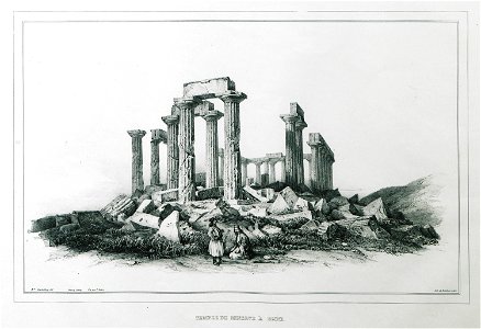 Temple de Minerve à Egine - Stackelberg Otto Magnus Baron De - 1830