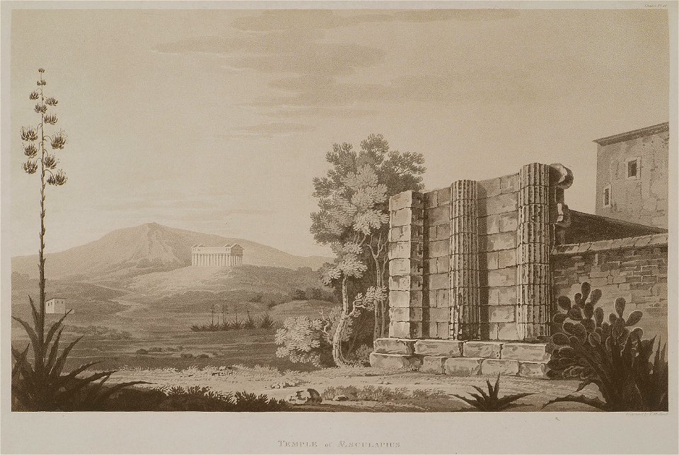 Temple of Aesculapius - Wilkins William - 1807
