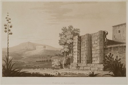 Temple of Aesculapius - Wilkins William - 1807. Free illustration for personal and commercial use.