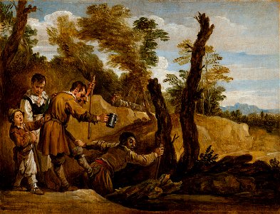 David Teniers after Domenico Fetti - The Blind leading the Blind