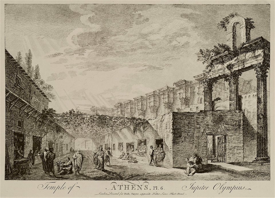 Temple of Jupiter Olympius Athens - Sayer Robert - 1759