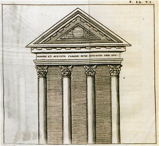 Temple of Rome and Augustus in Pula, Croatia - Spon Jacob - 1678