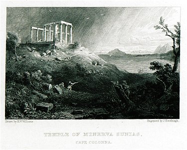 Temple of Minerva Sunias, Cape Colonna - Williams Hugh William - 1829