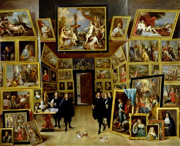 David Teniers (II) - Archduke Leopold Wilhelm in his Picture Gallery at Brussels