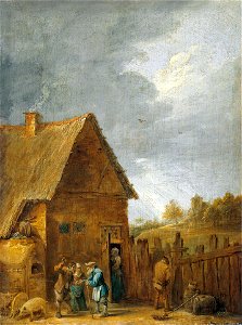David Teniers (II) - Yard of Peasant House (1640s)