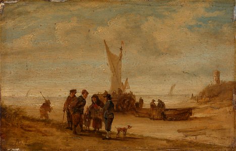 David Teniers (II) - Flemish Coast - NG.M.00309 - National Museum of Art, Architecture and Design. Free illustration for personal and commercial use.