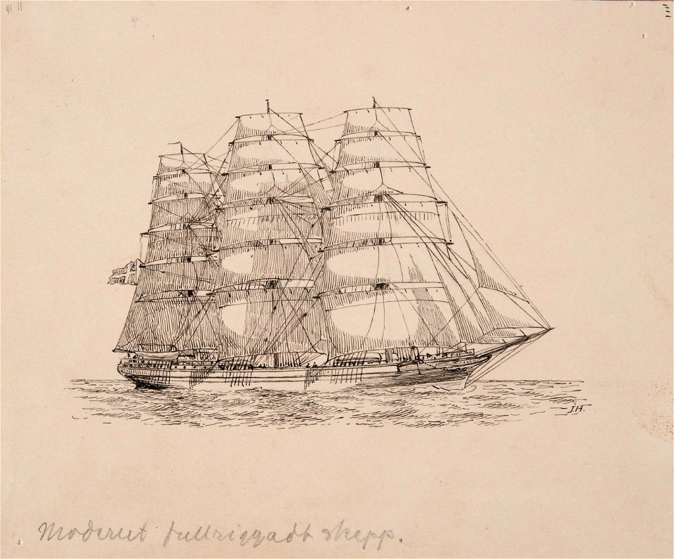 Teckning - Sjöhistoriska museet - SB 1435