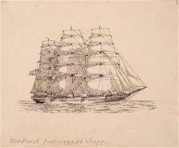 Teckning - Sjöhistoriska museet - SB 1435
