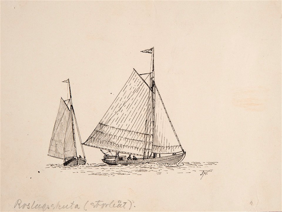 Teckning - Sjöhistoriska museet - SB 1455