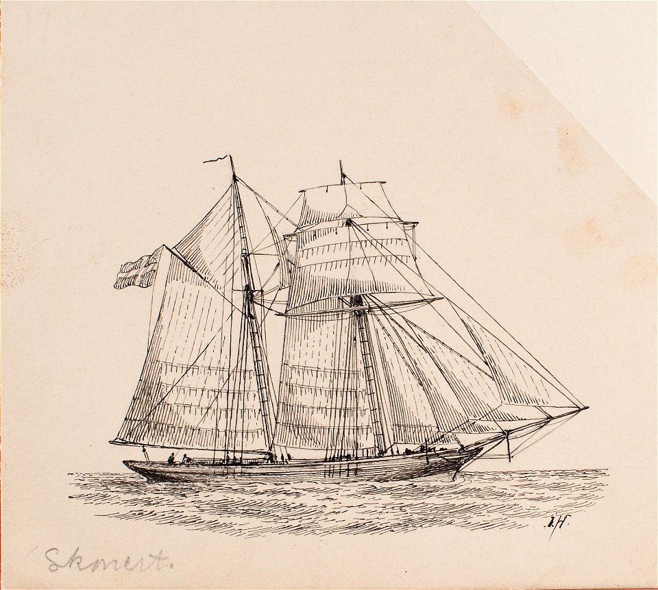Teckning - Sjöhistoriska museet - SB 1443