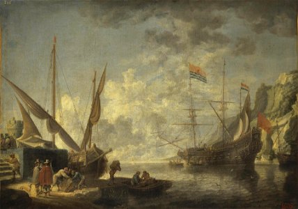 David Teniers (II) - Sea Harbour (1650s)