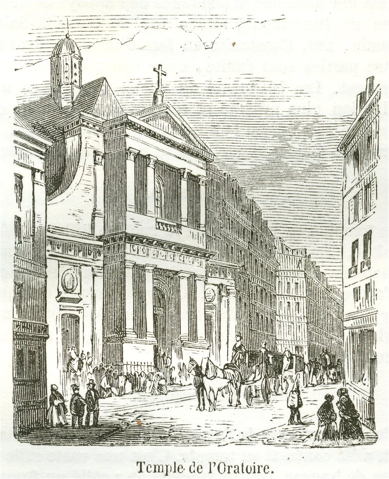 Temple de l'Oratoire, 1855