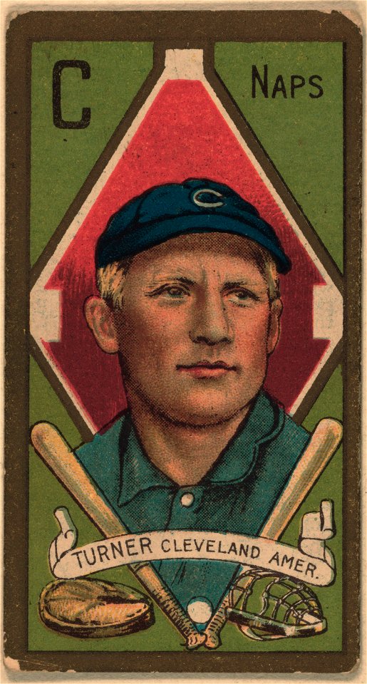 Terence Turner, Cleveland Naps, baseball card portrait LCCN2008677859