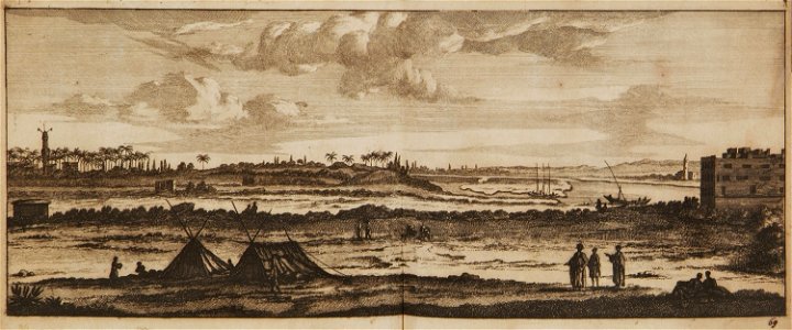 Tents of Arabs near Damiette - Ruyn Cornelis De - 1714
